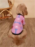 חולצה לכלב בדוגמת עצמות במבחר מידות צבע ורוד 2