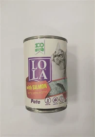 לולה שימורים לחתול פטה בטעם סלומון 400 גרם