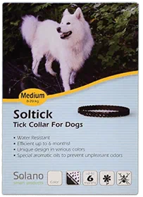 קולר נגד פרעושים לכלב מעל 8 ק"ג עד 20 ק"ג soltick medium