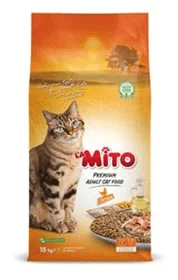Mito מיטו מזון יבש לחתול בוגר בטעם עוף 15 ק”ג