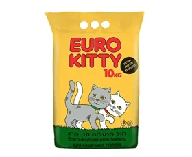 יורו קיטי 10 ק"ג חול רגיל לחתולים - EURO KITTY