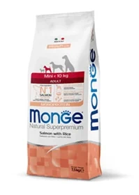 מונג מיני אדולט סלמון ואורז לכלב בוגר מגזע קטן 2.5 ק"ג