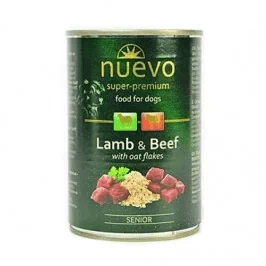 נואבו שימורי מזון מלא לכלב – כבש ותפוח אדמה 400 גרם Nuevo