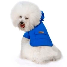 ריבוס מעיל גשם כחול לכלב במבחר מידות