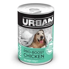 אורבן צ'ויס מעדן עוף לכלב ללא דגנים 400 גרם