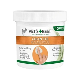Vet's Best ווטס בסט פדים ניקוי עיניים לכלב 100 יחידות