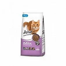 La Cat לה קט מזון יבש לחתול בוגר בטעם מיקס 2.8|7.2 ק"ג