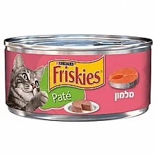 פריסקיז פטה סלמון מעדן לחתול 156 גרם Friskies