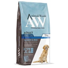 אנימל וורלד סלומון ואורז לכלב בוגר Animal World