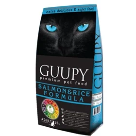 GUUPY גופי מזון לחתול בטעם סלמון 15 ק”ג