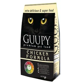 GUUPY גופי קיטן מזון לגורי חתולים בטעם עוף  15 ק”ג