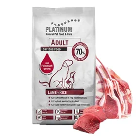 platinum פלטינום מזון לח לכלב בוגר כבש ואורז 5 / 15 ק"ג