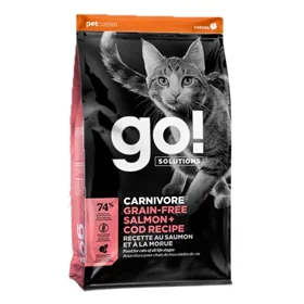 go גו קרניבור ללא דגנים בטעם סלמון וקוד לחתול 1.8|3.6|7.2 ק"ג