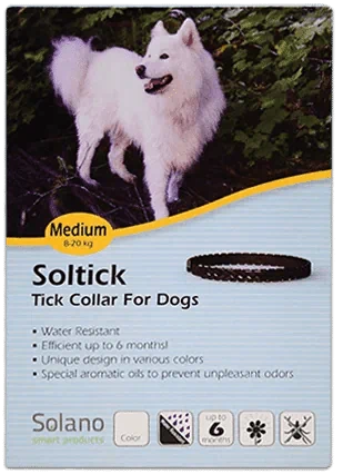 קולר נגד פרעושים לכלב מעל 8 ק"ג עד 20 ק"ג soltick medium