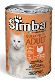 simba סימבה שימורים לחתול נתחי הודו 400 גרם