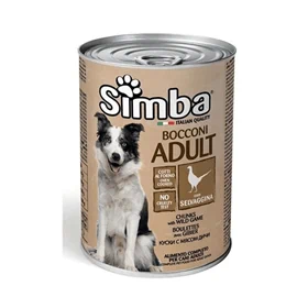 simba סימבה שימורים לכלב בשר ציד 415 גרם